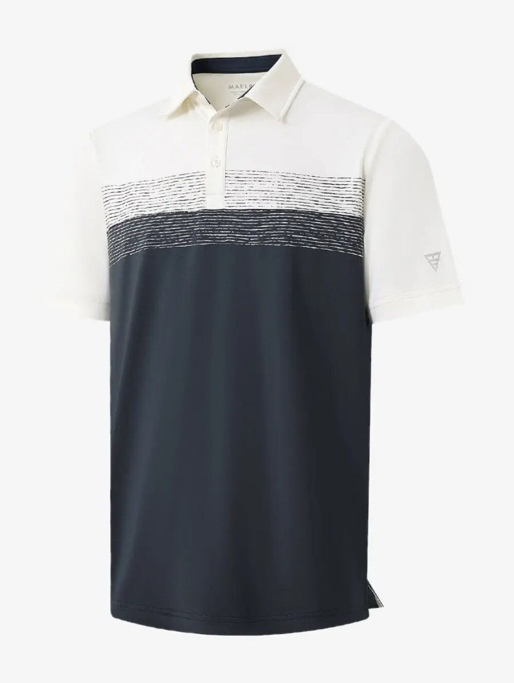 NWT Maelreg Premium Performance Golf Polo In Gradient Two Tone